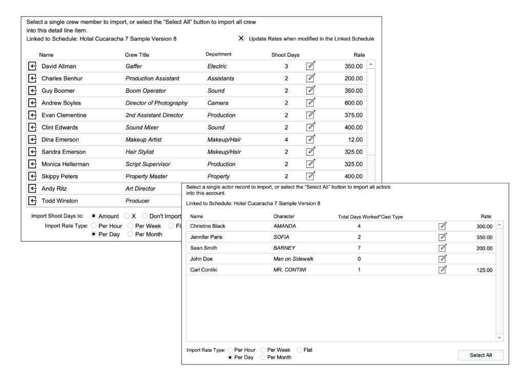 Gorilla Budgeting 7 scheduling