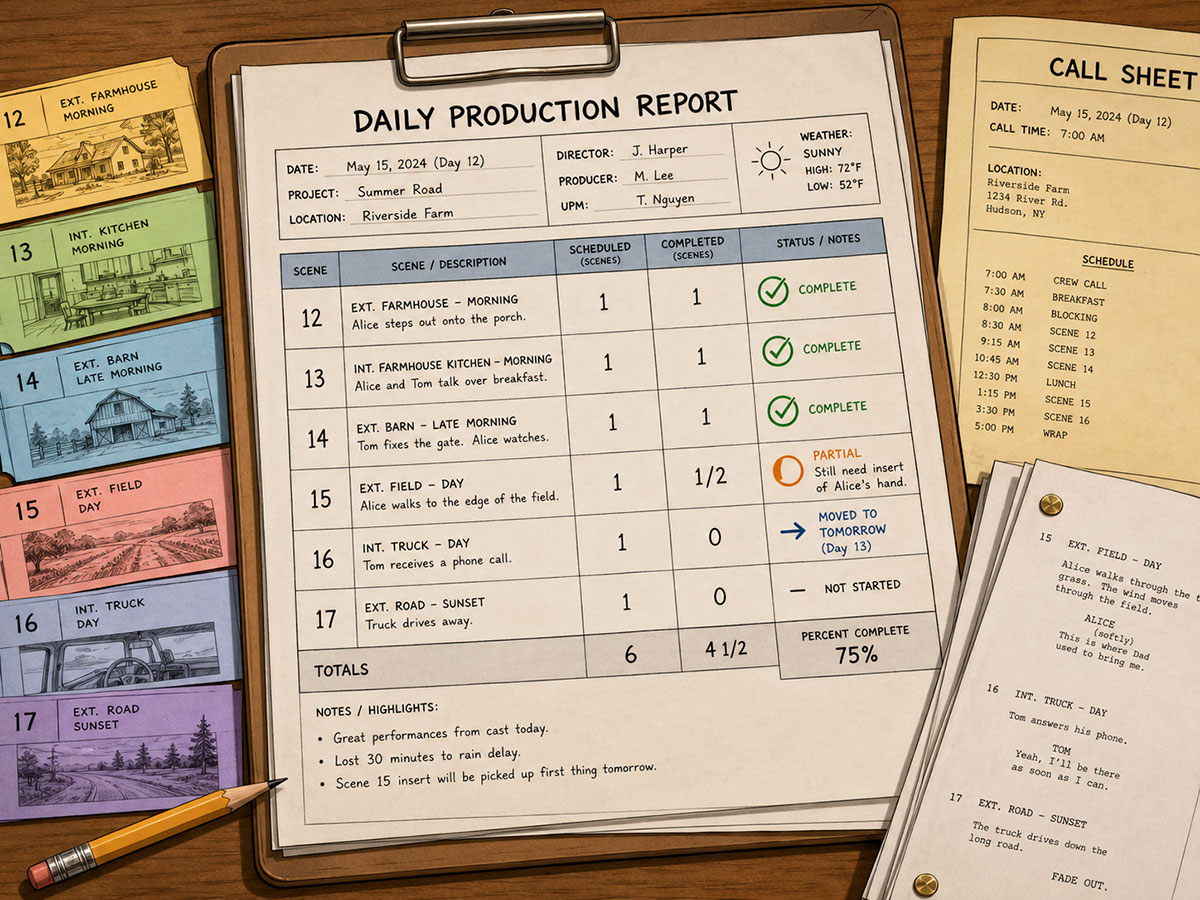 What Is a Daily Production Report in Film? - Jungle Software