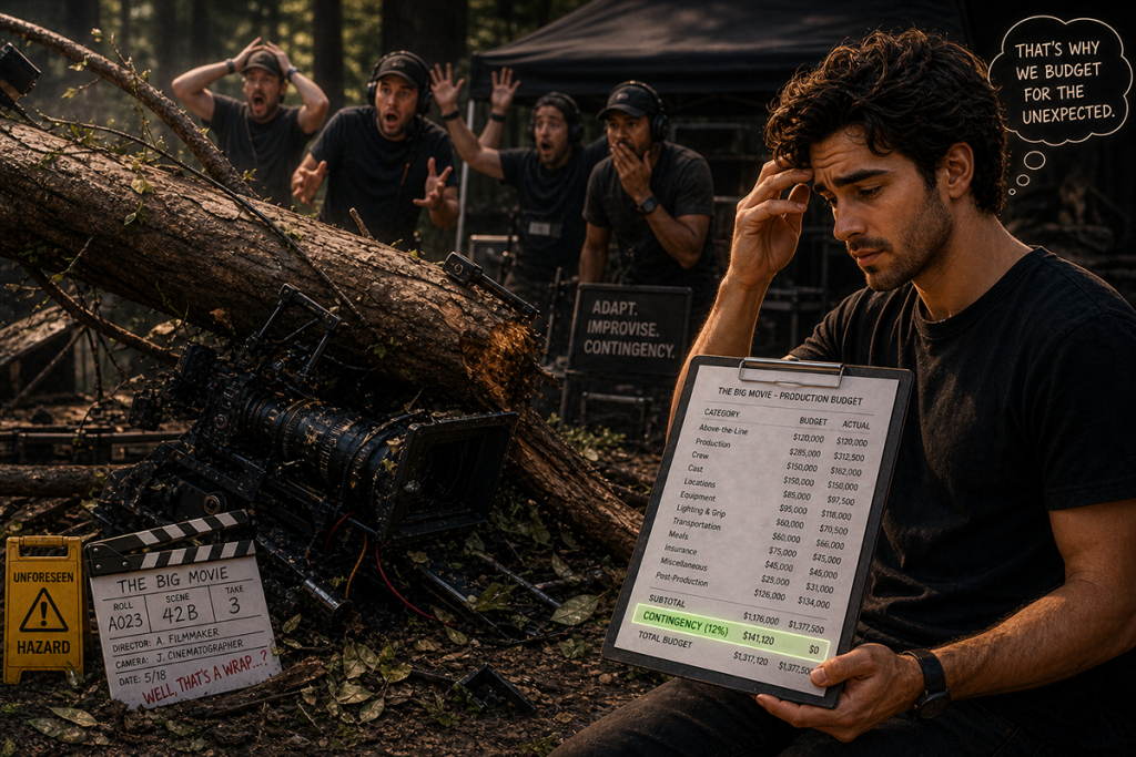 film production accident showing need for contingency budget